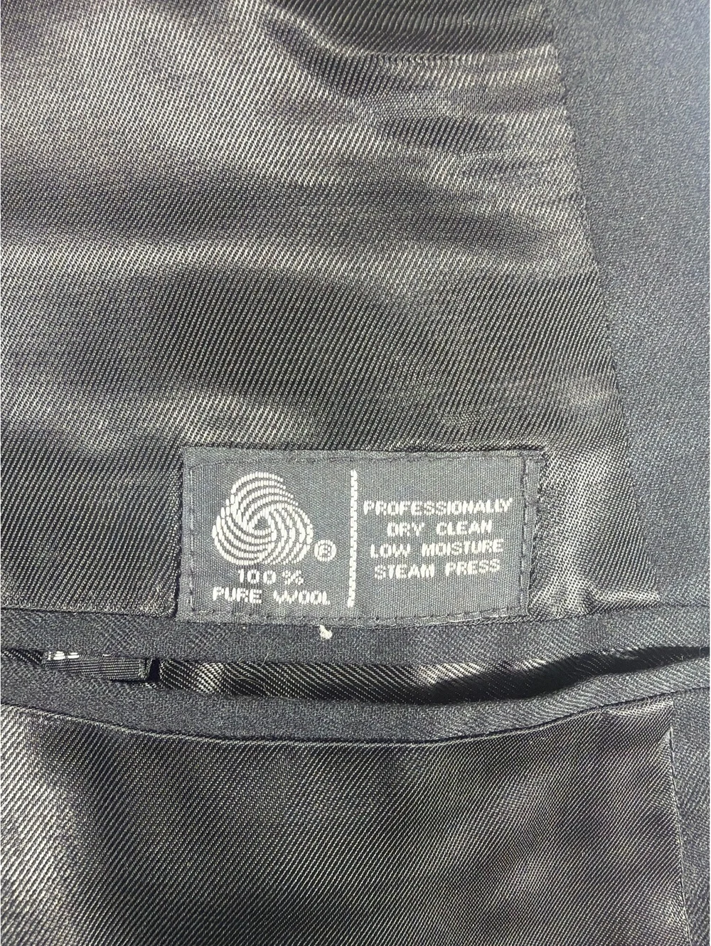 André Villard Paris Men's Black Wool Double-Breasted Blazer Suit Jacket Size 42R